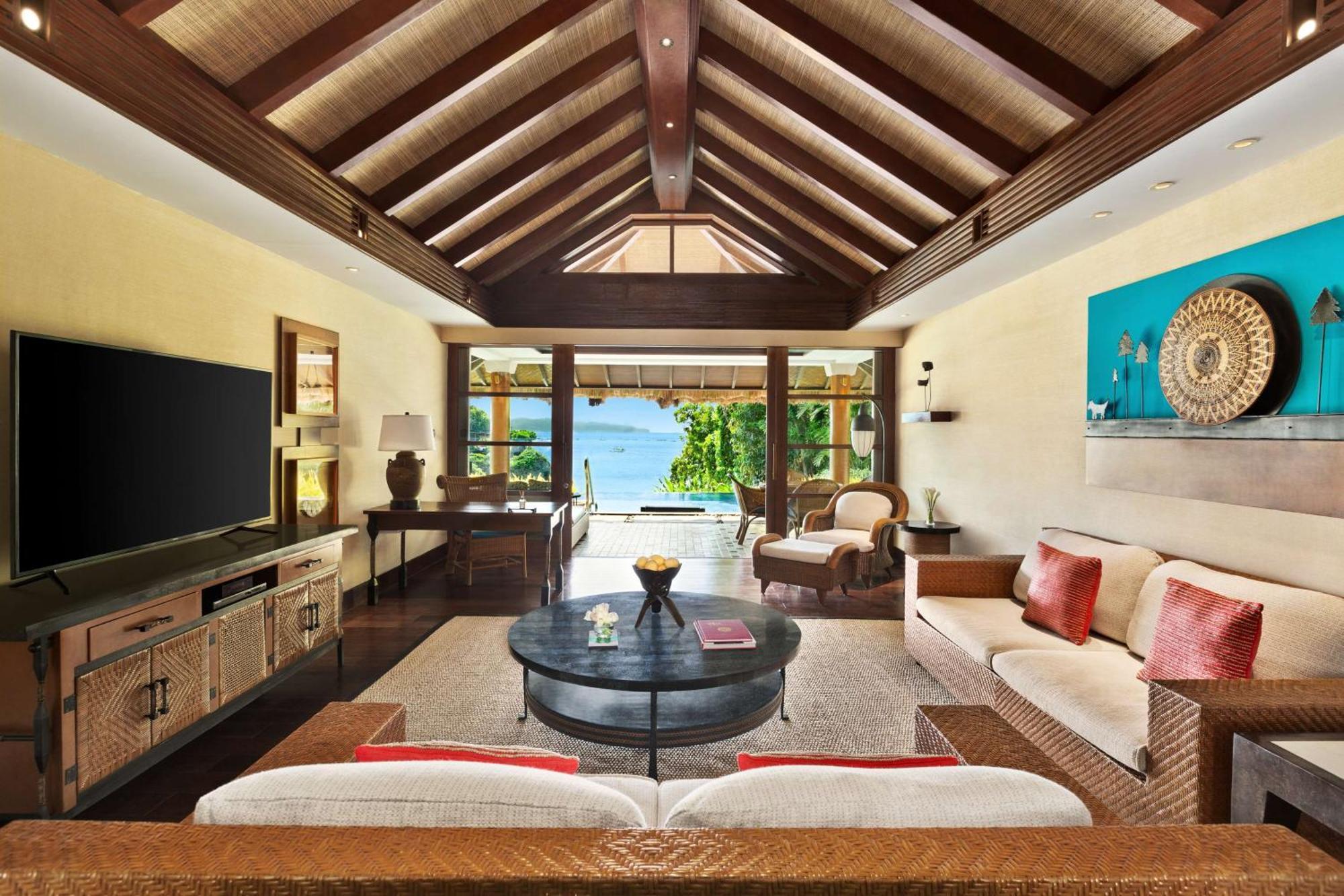 Shangri-La Boracay Extérieur photo Living room of a villa